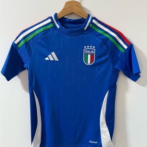 Adidas Italy National Team (FIGC) Youth Soccer Jersey